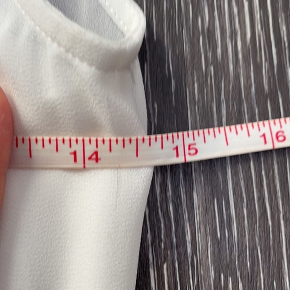 White Sleeveless Formal Prom Dress - Picture 13 of 16